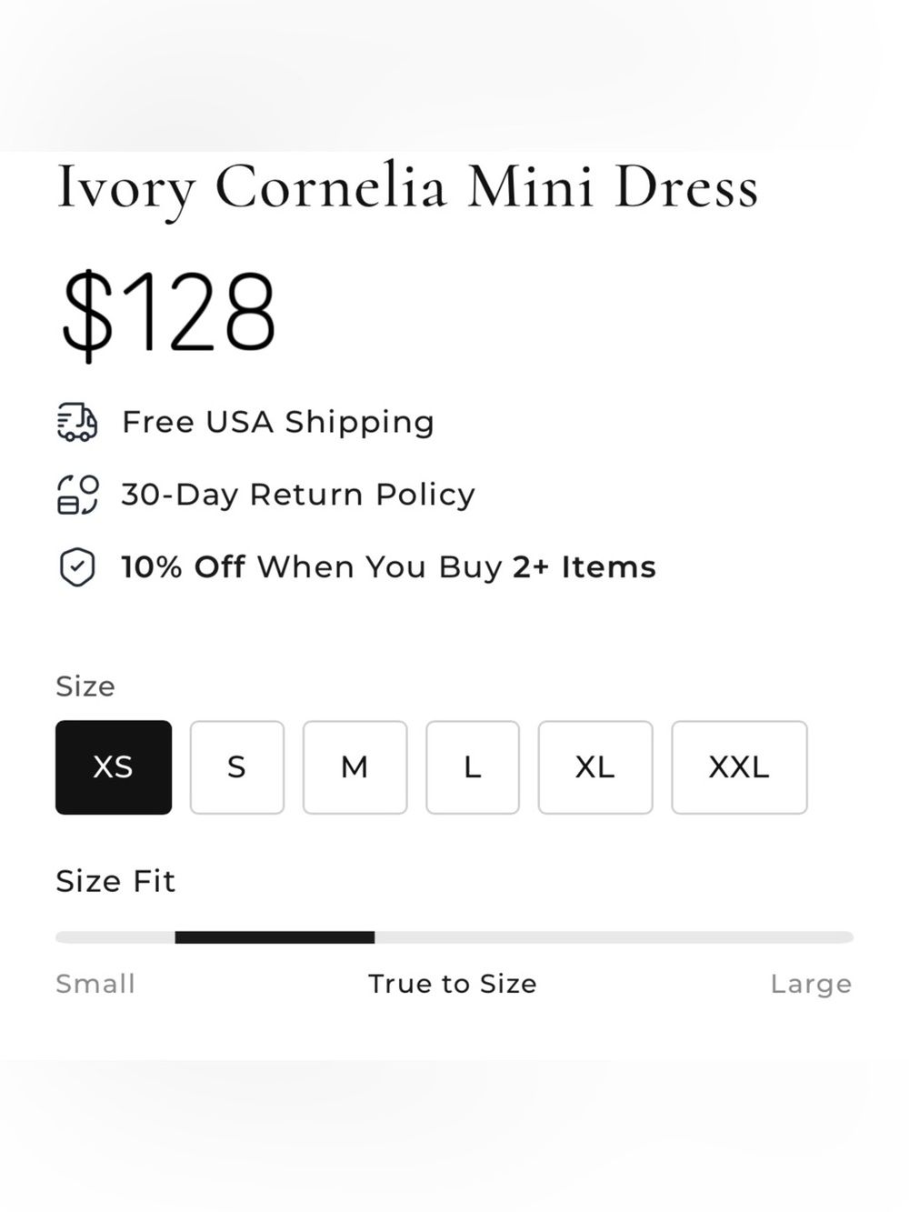 Aria Bella/BabyBoo “Cornelia” White Mini Draped Dress XS NWT NIB - Picture 3 of 12